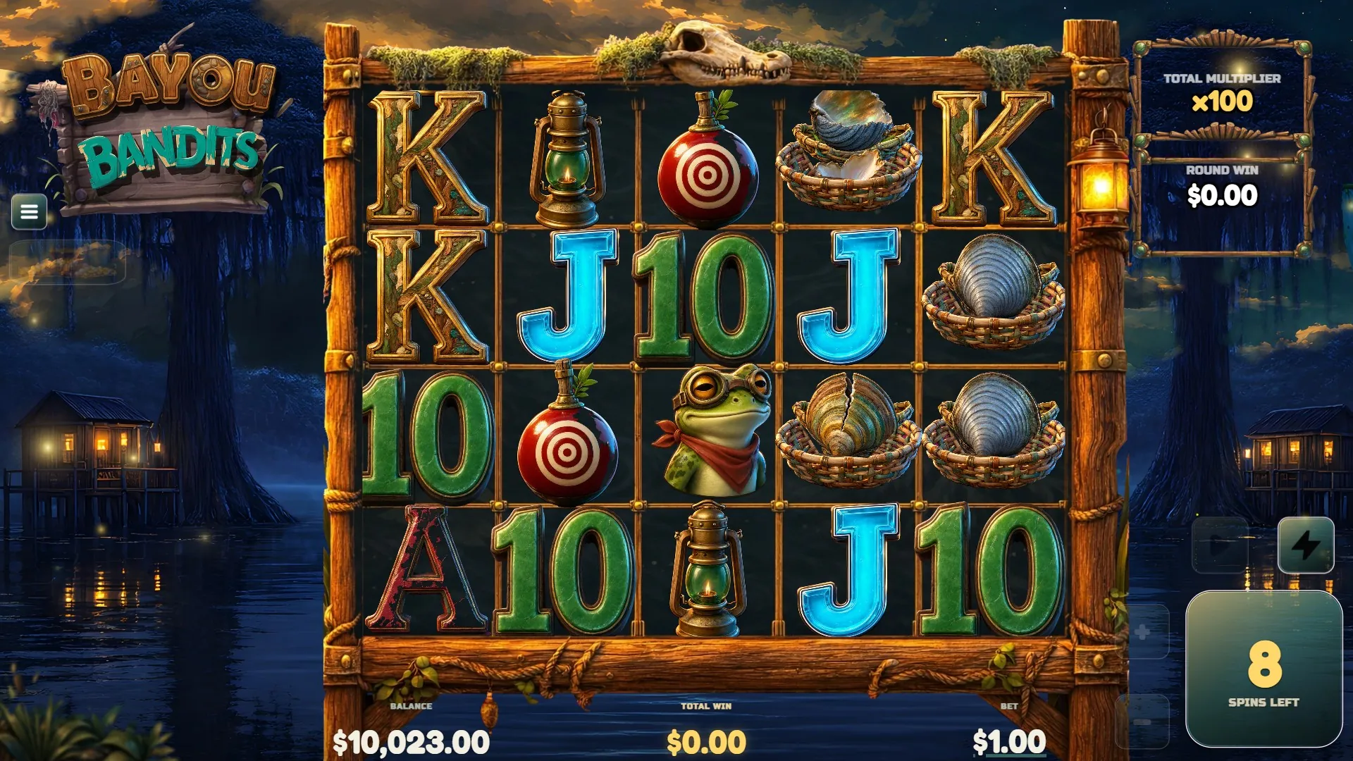 Bayou Bandits bonus round