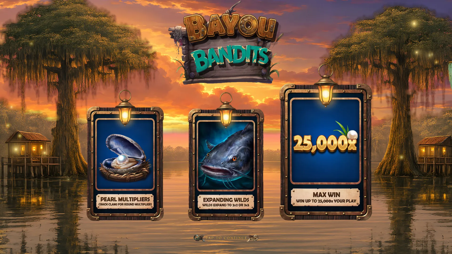 Bayou Bandits intro screen