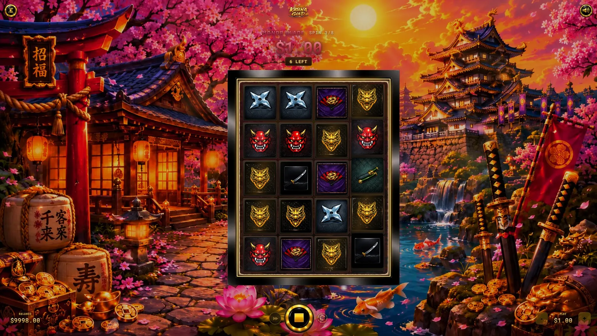 Katana Gold bonus round