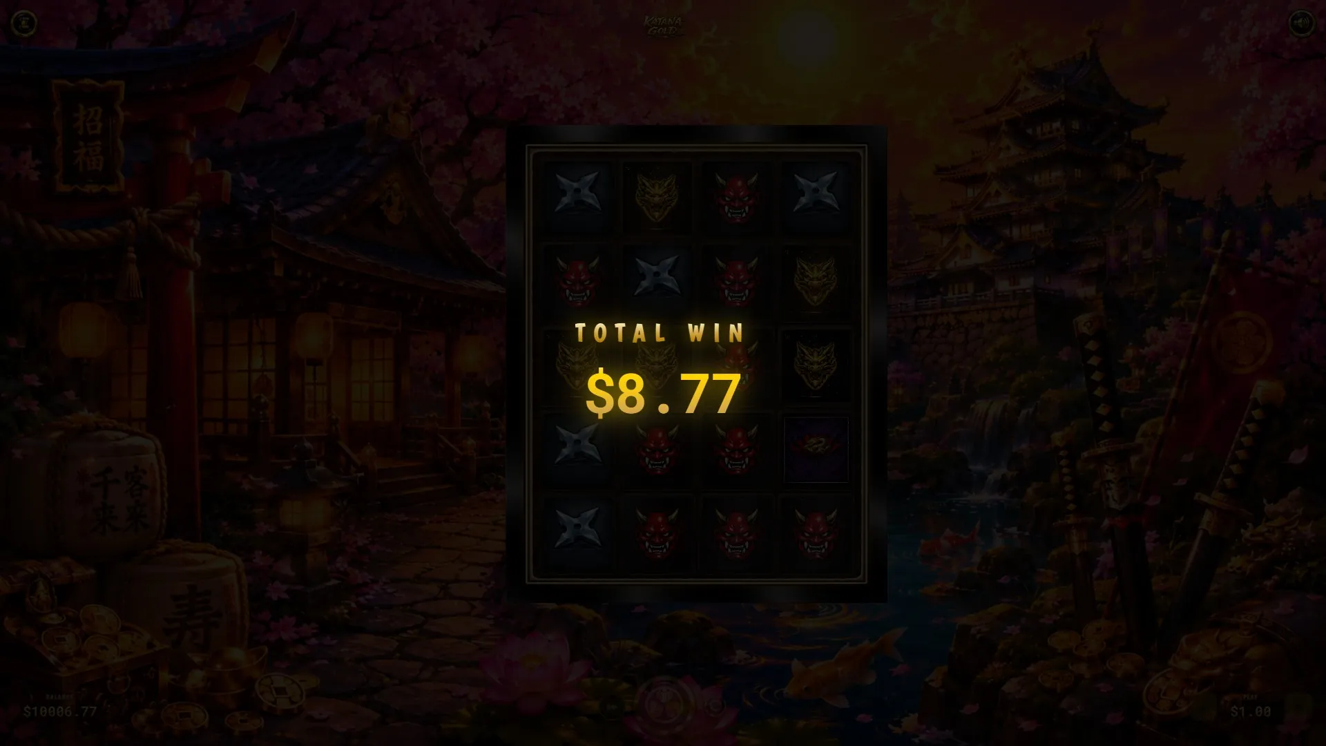 Katana Gold big win