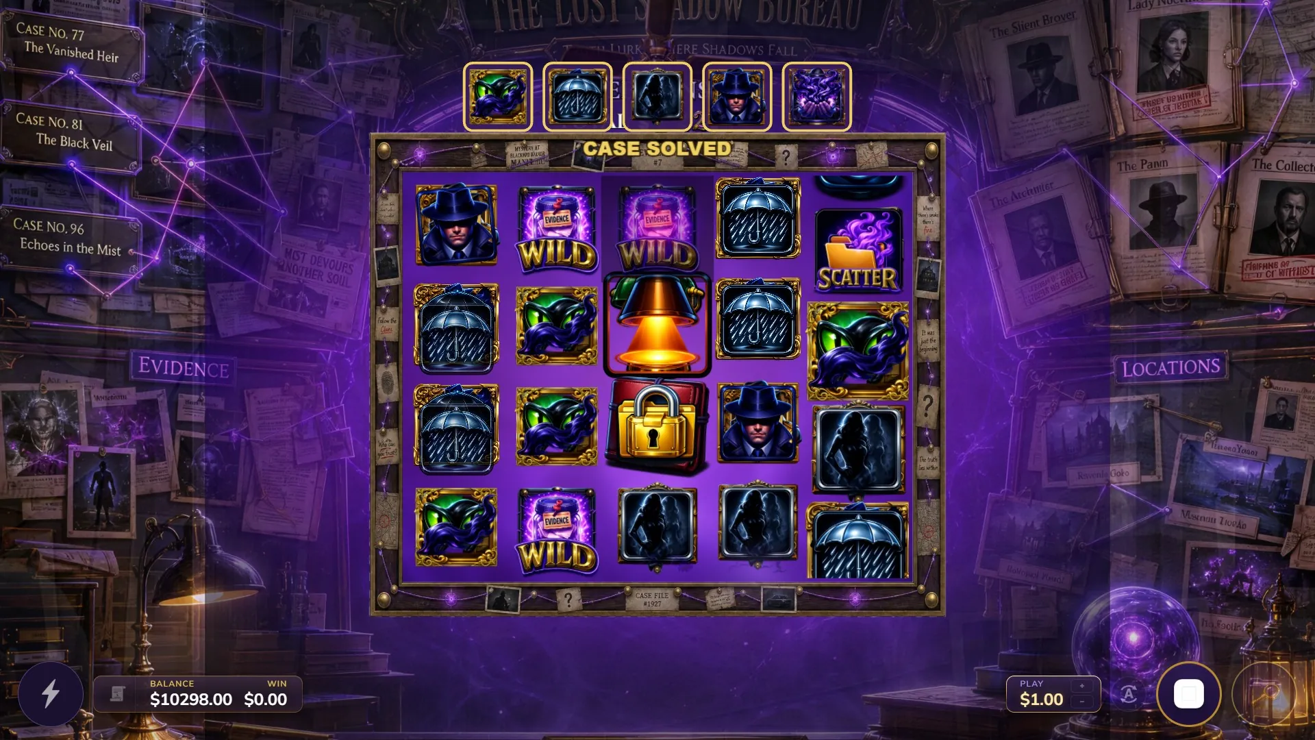 Lost Shadow Bureau bonus round