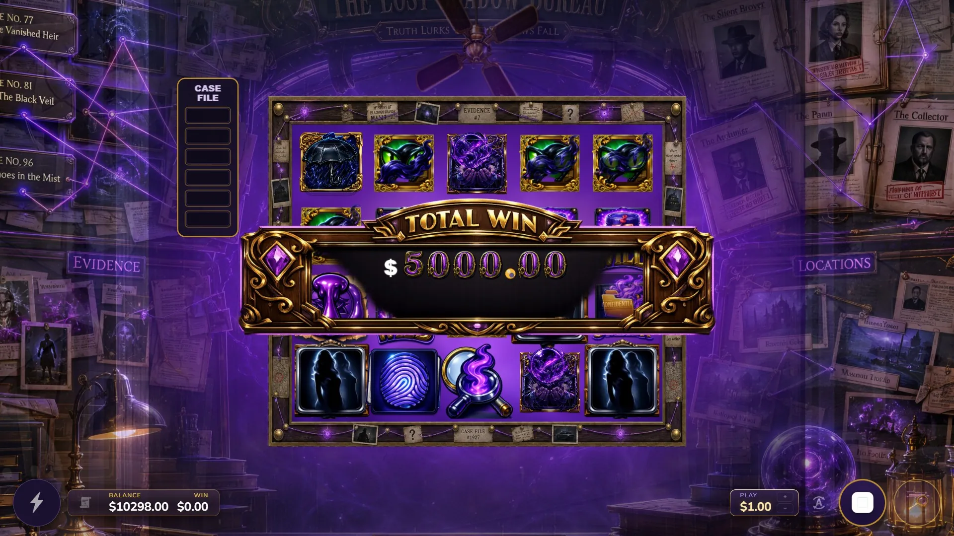 Lost Shadow Bureau big win
