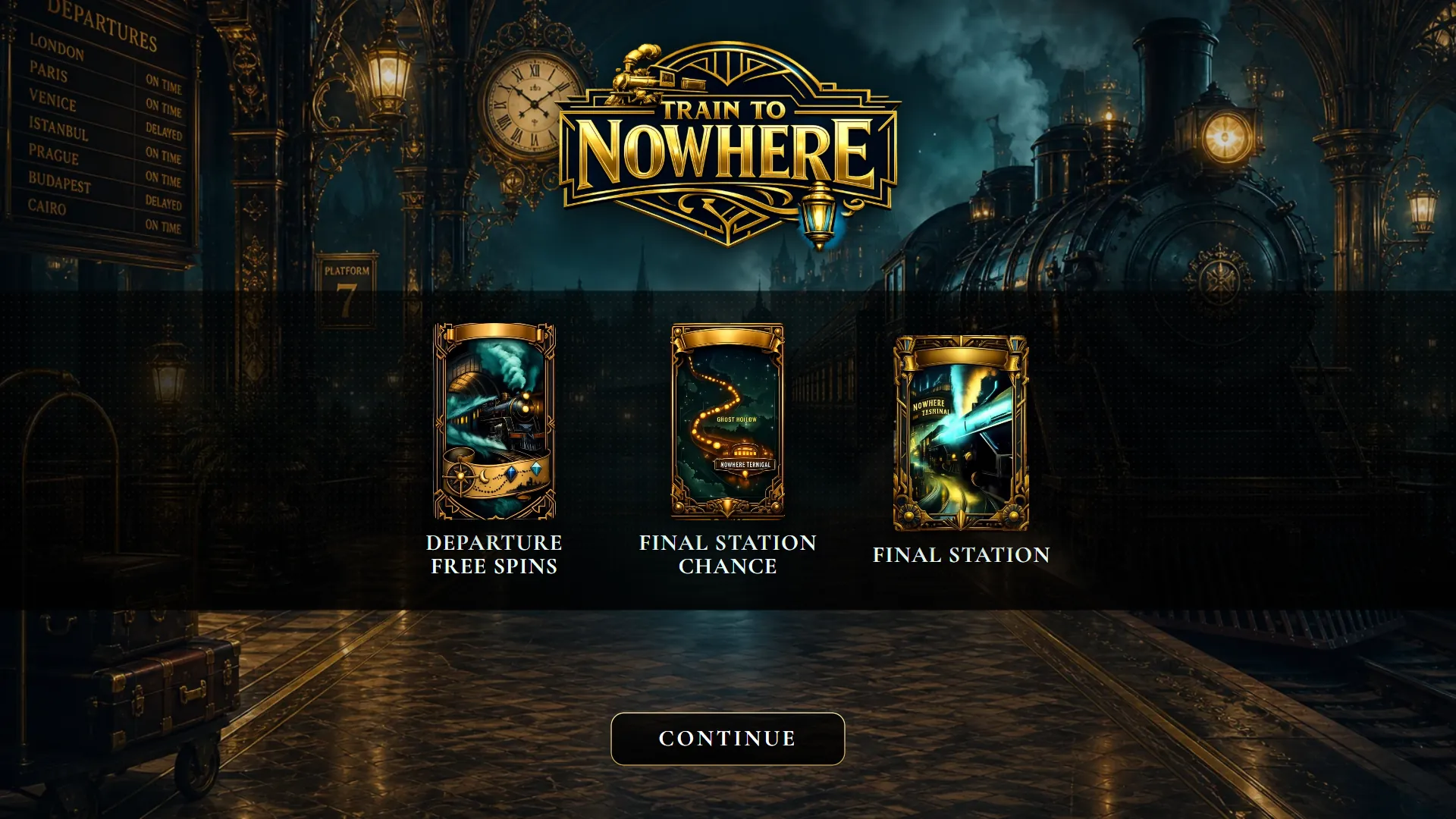 Train To Nowhere intro screen
