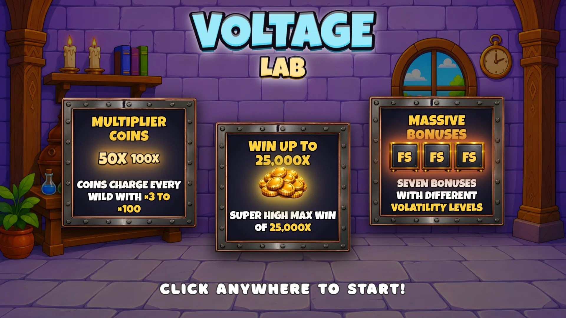 Voltage Lab intro screen
